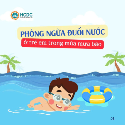 Phòng ngừa đuối nước ở trẻ em trong mùa mưa bão